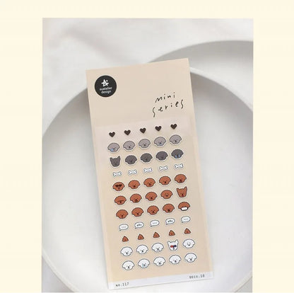 Korean Brand Suatelier Collection Daily Food Vlog Stickers DIY Scrapbooking Journey Diary Stationery Stickers Supplies Beauty World Shop