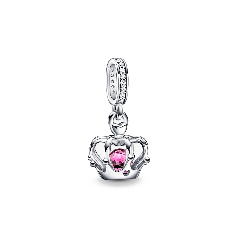 2025 New S925 Silver Spring Ball Bear Cross Pendant Suitable for Original Bracelets DIY Accessories Women's Charm Jewelry Gifts Beauty World Shop