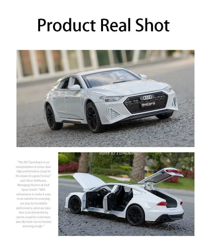 1:32 Audi RS7 Sportback Model Toy Cars Alloy Diecast 6 Doors Opened with Pull Back Rubber Tires Ornament Vehicle Toys Gifts Beauty World Shop