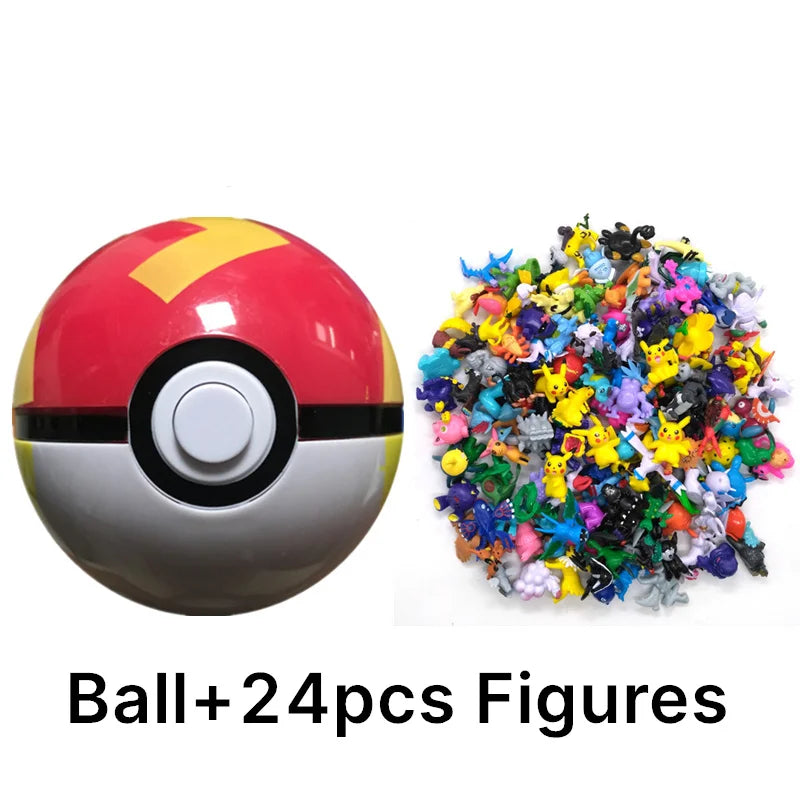 аниме фигурки Toys 7Cm Elf Ball 2-3cm Anime Action PokeBall Figures Monster Toy Model Dolls Children Christmas Gift Beauty World Shop