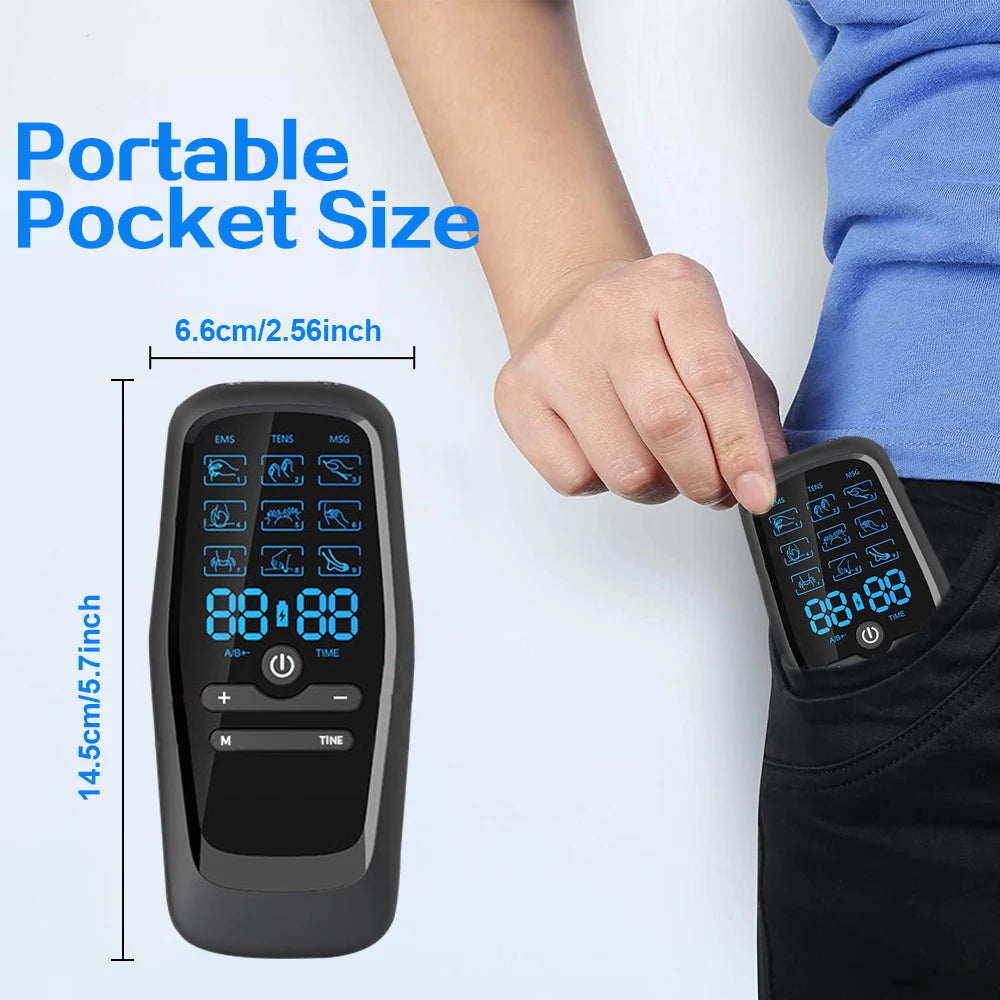 Physiotherapy Tens Muscle Stimulator Electric Ems Acupuncture Body Massage Digital Therapy Slimming Machine Electro Stimulator Beauty World Shop