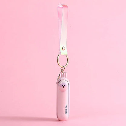 Cute Mini Fan Kipas Portable Hand Fold Bedside Office USB Charge Battery Table Desk Cooling Beauty World Shop