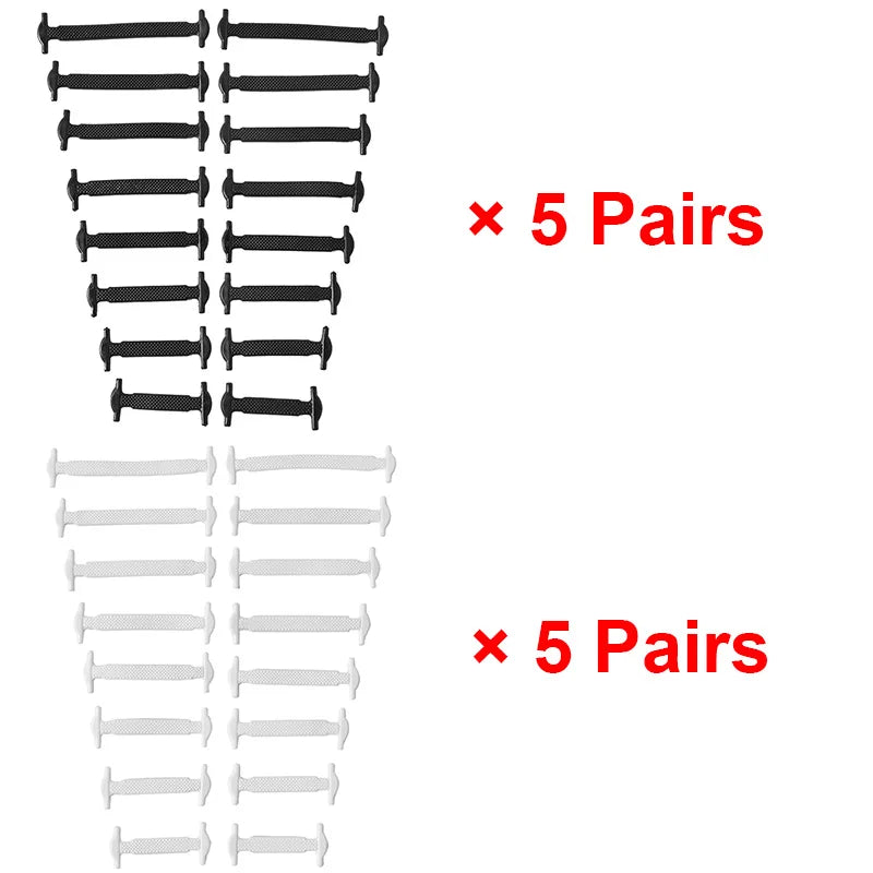 16pcs/lot Silicone Shoelaces No Tie Shoelaces 12 colors Elastic Lace Shoelace Creative Lazy Silicone Laces Rubber Lace Beauty World Shop