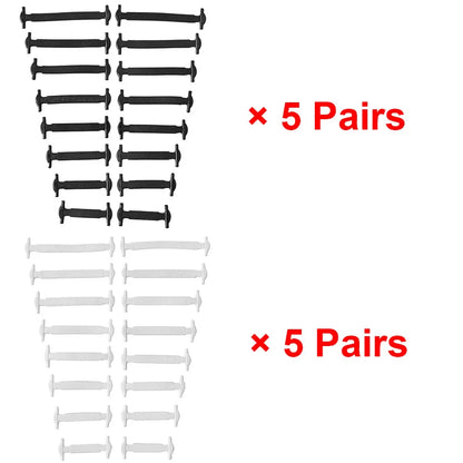 16pcs/lot Silicone Shoelaces No Tie Shoelaces 12 colors Elastic Lace Shoelace Creative Lazy Silicone Laces Rubber Lace Beauty World Shop