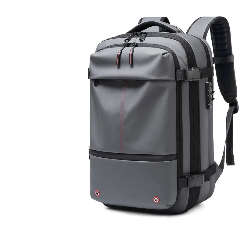 Travel Men 17 Inch Laptop Backpack Vacuum Compression Backpack Business Large Capacity School Backpack Expand Outdoor Backpack Beauty World Shop