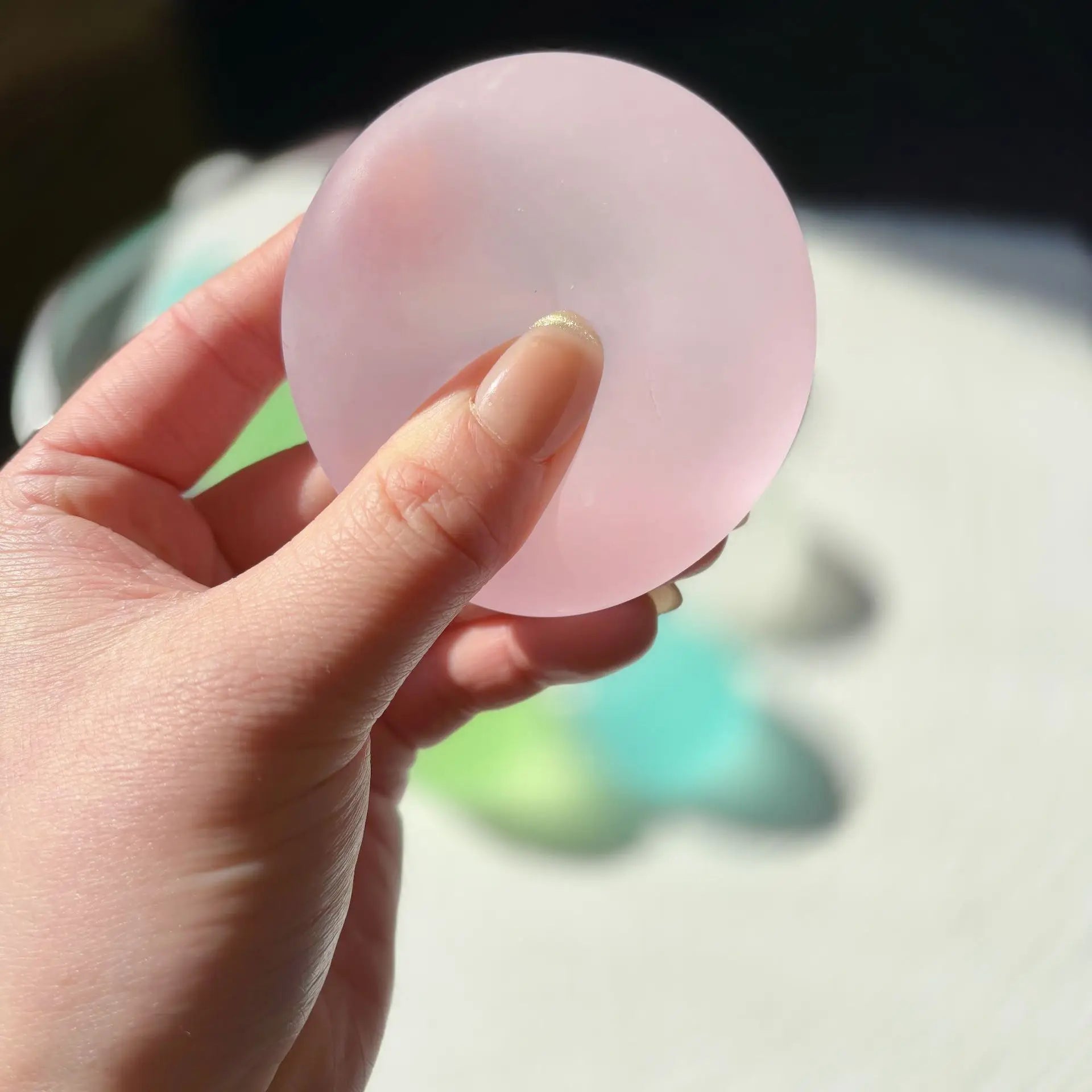 Blue Maltose Squishy Toys Anti Stress Sensory Fidgets Toy Soft Simulated Transparent Blue Maltose Slow-rebound Decompression Toy Beauty World Shop