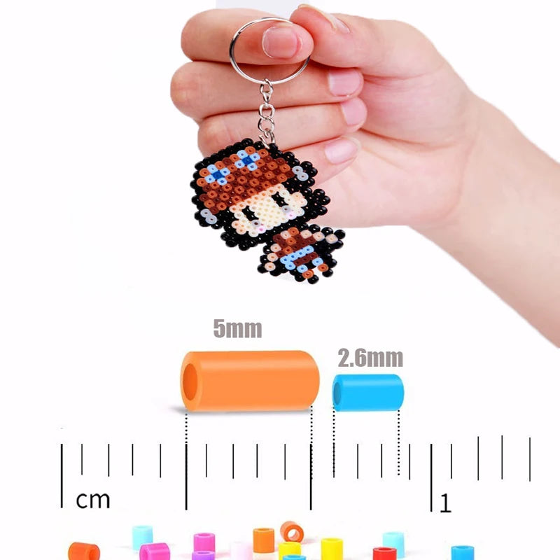 2.6mm Perler Hama beads Set 3D Puzzle Iron Beads Toy Kids Creative Handmade Craft DIY Gift fuse beads Have large pegboard Beauty World Shop