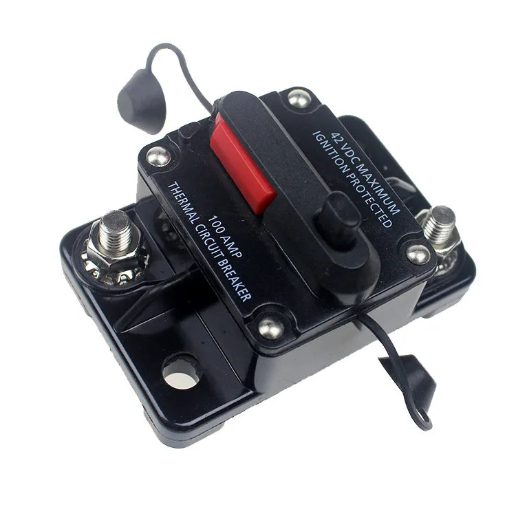 12-48VDC Circuit Breaker 50A 60A 80A 100A 150A 200A 250A 300A Car Truck Audio Resettable Fuse Circuit Breaker with Power Protect Beauty World Shop