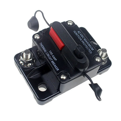 12-48VDC Circuit Breaker 50A 60A 80A 100A 150A 200A 250A 300A Car Truck Audio Resettable Fuse Circuit Breaker with Power Protect Beauty World Shop
