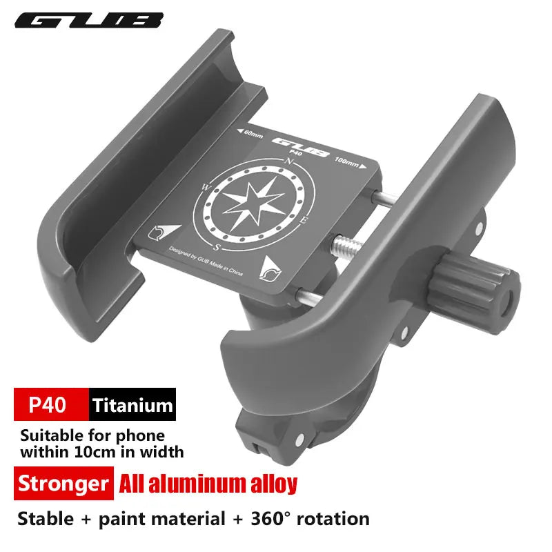GUB Aluminum Bicycle Phone Holder Metal Bike Cell Mobile iPhone Stand for Motorcycle Scooter Handlebar Bike Headsets Stem Mount Beauty World Shop