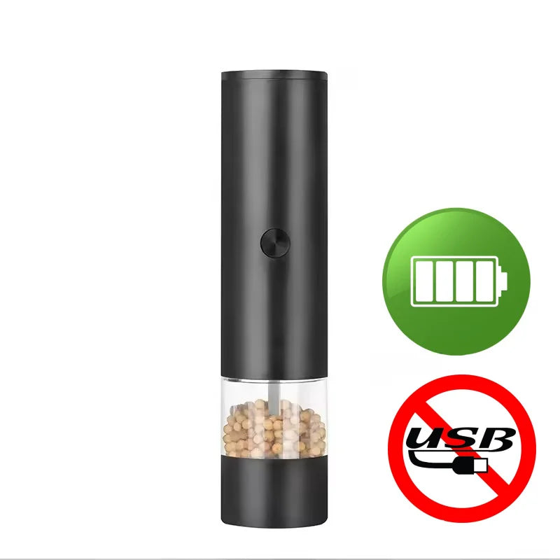 USB Rechargeable Electric Salt and Pepper Grinder Adjustable Coarseness Large Capacity Auto Spices Grinders Kitchen Cooking Tool Beauty World Shop