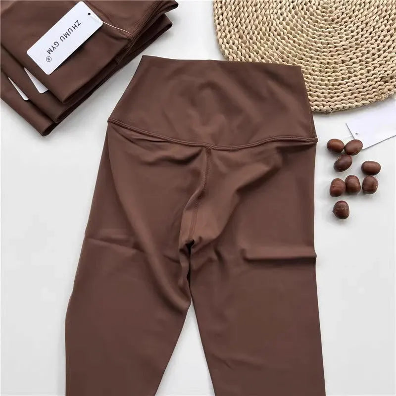 Fitness Women Sport Seamless Leggings High Waist Elastic Solid Yoga Leggings Gym Jogging Quick Dry Push Up Slim Pants Female Beauty World Shop