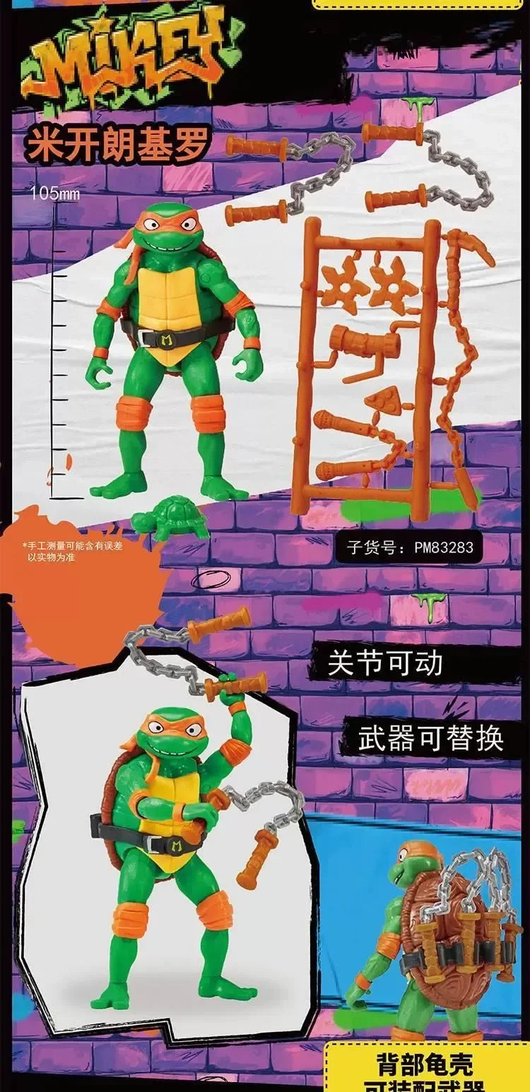 Teenage Mutant Ninja Turtles Action Figures Raphael Michelangelo Joint Movable Table Ornament Collectible Kids Birthday Gifts Beauty World Shop