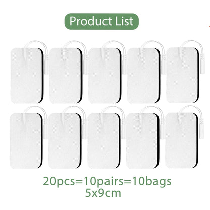 10/20/50Pcs Tens Electrode Pads Gel Self-adhesive Patches For Acupuncture Massager Slimming Pulse EMS Muscle Stimulator Sticker Beauty World Shop