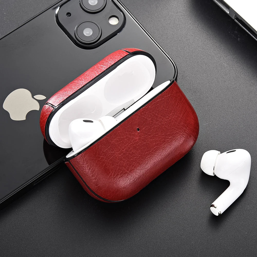 Leather PU Earphone Cover For AirPods Pro 3 2025 Case For AirPods Pro 2 2nd Pro2 Cases For AirPods 4 3 2 1 Funda Headphone Coque