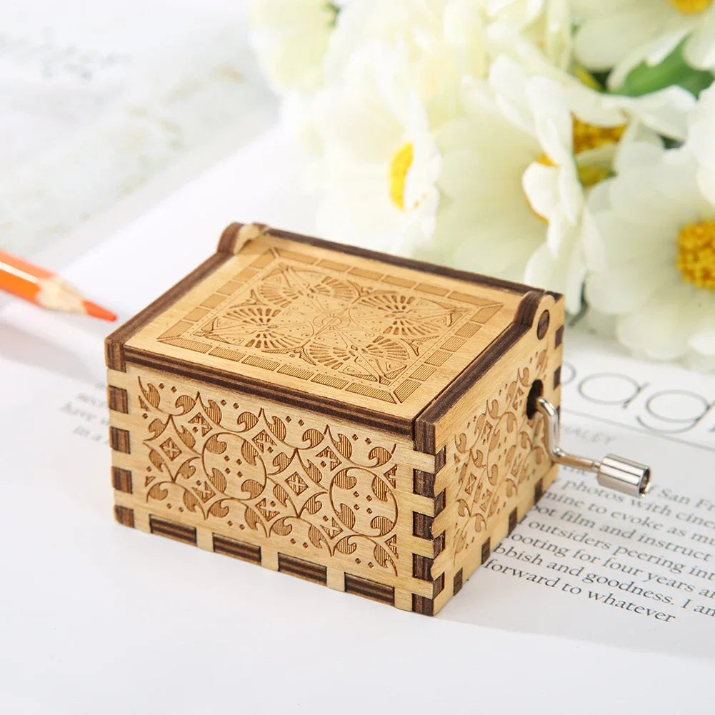 21 Music Boxes Pink White Blue Black Wood You Are My Sunshine Godfather Music Box Music Theme Birthday Gift blind box Beauty World Shop