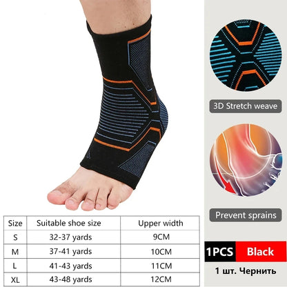 LOOGDEEL 1PCS Elastic Knitted Sports Ankle Support Brace Fitness Cycling Yoga Basketball Volleyball Foot Joint Ankle Protection Beauty World Shop