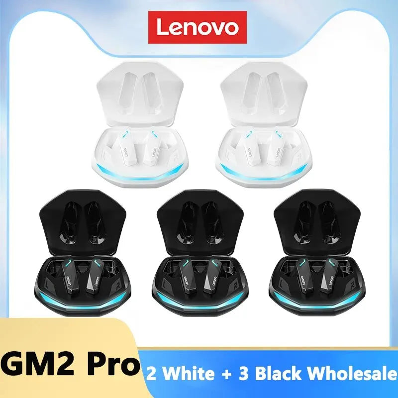 Choice Lenovo GM2 Pro Wireless Bluetooth 5.3 Earphones Gaming Low Latency Dual Mode Music Earbuds Sports In-Ear Headset With Mic Beauty World Shop