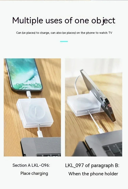 Portable Transparent Cable Organizer Cord Management Usb Cable Winder Retractable Phone Holder Charger Wire Storage Protector Beauty Trend Shop