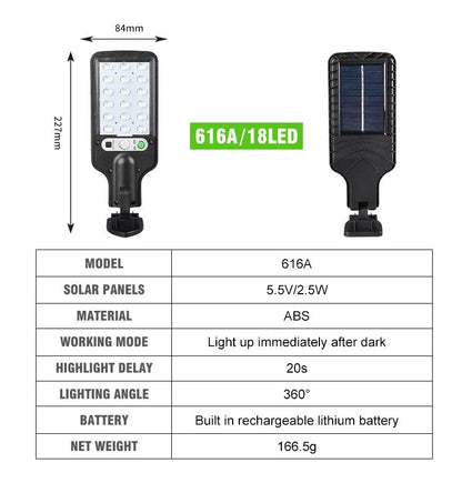 Solar Street Lights Outdoor Led Courtyard Wall Lamp Human Body Induction Garden Terrace Garage Solar Induction Lamp Beauty Fashion