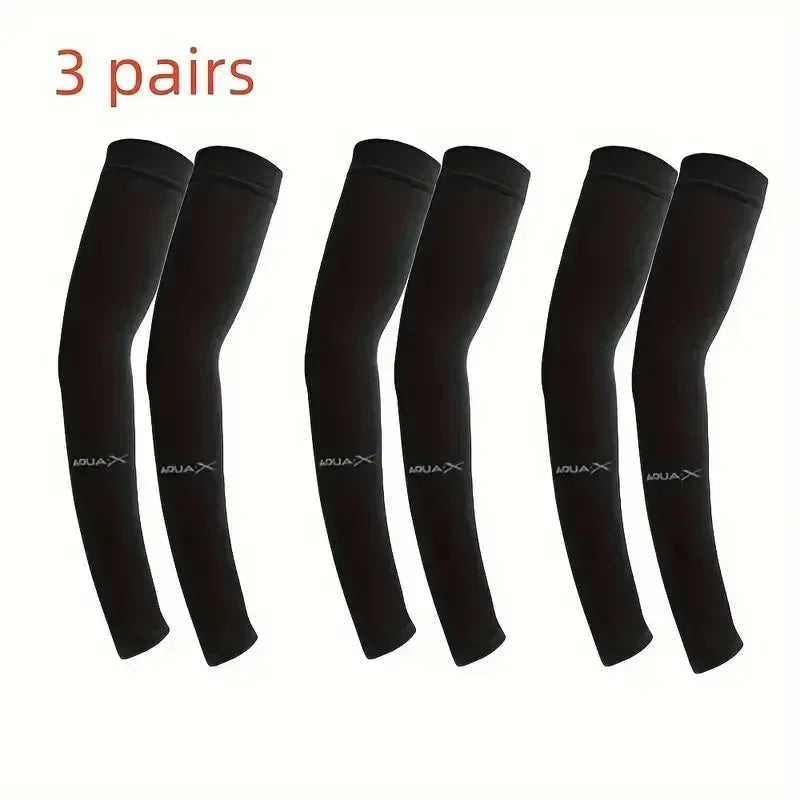 3 Pair of Breathable Sun Protection Sleeves - Breathable & UV Protective Gear for Sports, Driving, & Outdoor Adventures Beauty World Shop