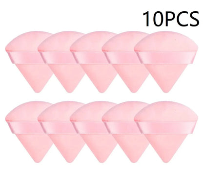 10PCS Puff Triangle Makeup Beauty Sponge Puff Triangle for Powder Makeup Blender Finger Puff Make Up Accessories Cosmetics PF03 Beauty World Shop