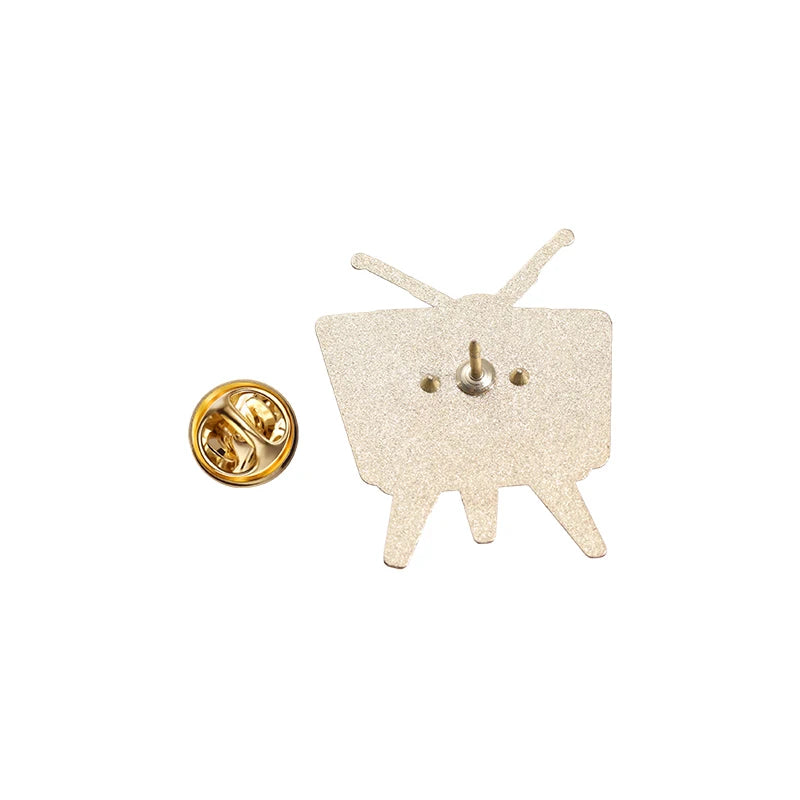 Creative Retro Television Enamel Pins Funny Cartoon 80’s Vintage Metal Brooches Backpack Lapel Badge Jewelry Gift for Friends Beauty World Shop