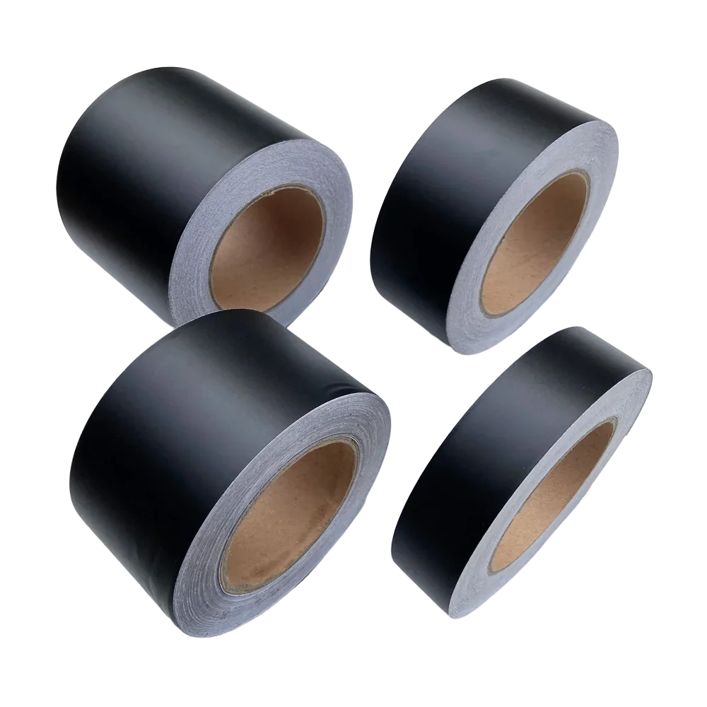 Black Matt Vinyl Wrap Foil Tape Roll Matte Black Stripes Window Trim Film Car Sticers Decal For Car Interior Pillar Beauty World Shop