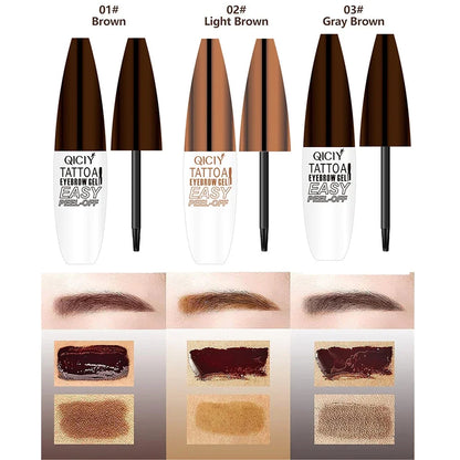Lasting 3 Days Tattoo Easy Peel Off Eyebrow Gel Cream Types Long-Lasting Smudge-Proof Sweat Resistant  Waterproof Cosmetics Beauty World Shop