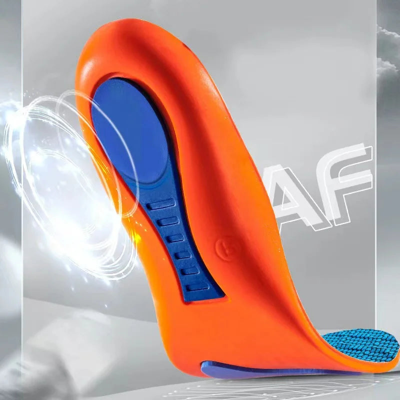 Orthopedic Sports Elasticity Insoles For Shoes Sole Unisex Technology Shock Absorption Breathable Running Insoles Beauty Fashion