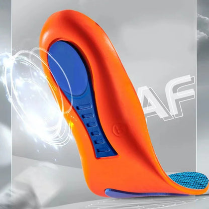 Orthopedic Sports Elasticity Insoles For Shoes Sole Unisex Technology Shock Absorption Breathable Running Insoles Beauty Fashion