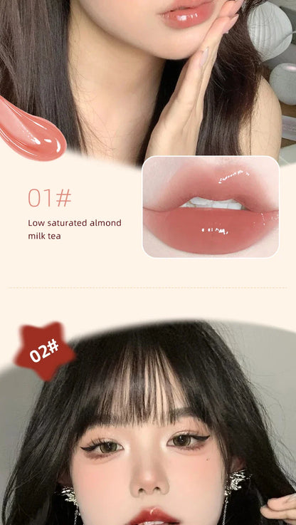 Suximei Da Hydrating Lip Lacquer - Glass Jelly Finish, Korean Style, Brightens Complexion Beauty Trend Shop