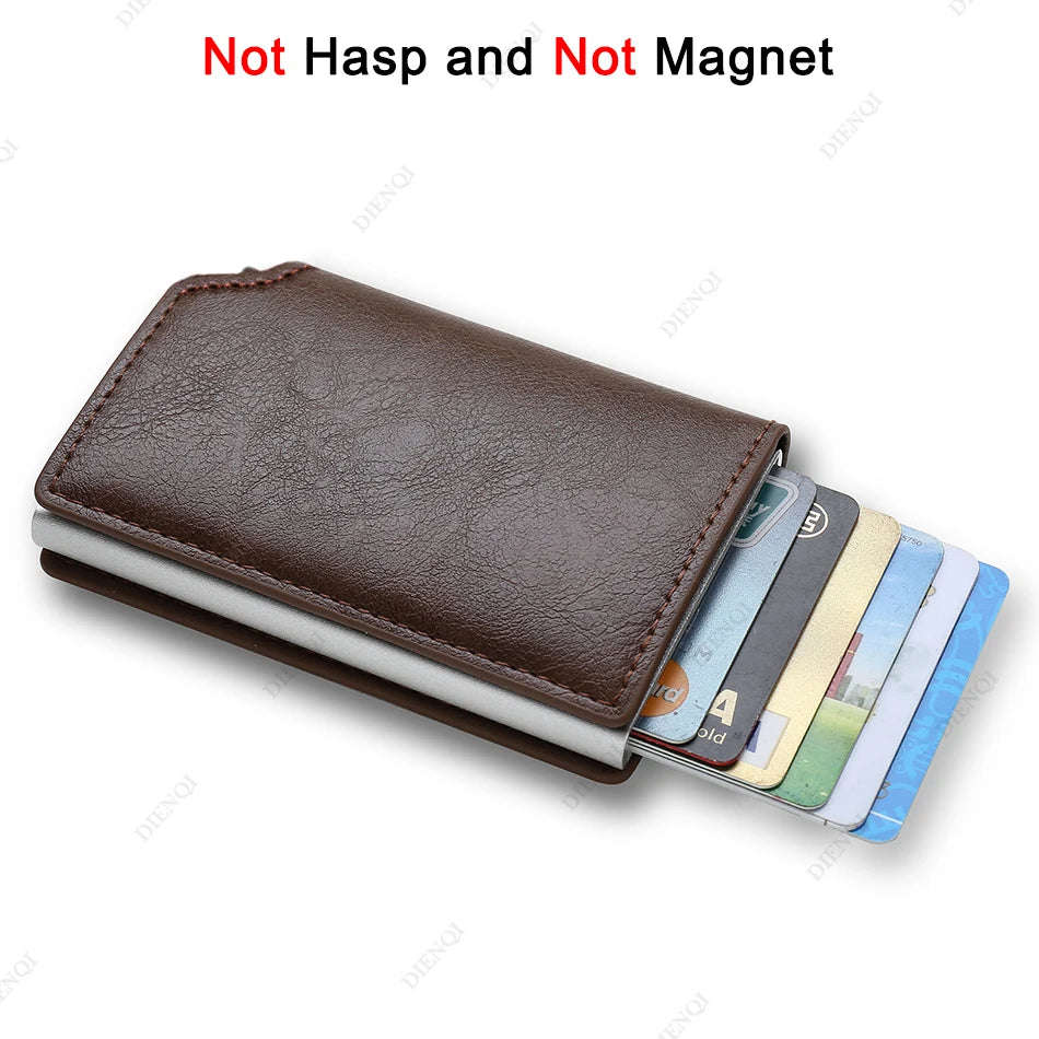 Anti Thief Rfid Credit Card Holder Smart Minimalist Wallet Pocket Men Women Slim Cardholder Bank Cash Creditcard Case Bag Purse Beauty World Shop