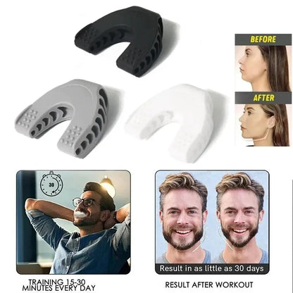 U Shape Jaw Exerciser New Facial Pop N Go Mouth Jawline Face Fitness Muscle Chew Ball Bite Breaker Training Equipment Beauty World Shop
