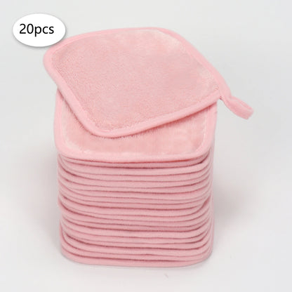 5/10/20Pcs Microfiber Face Cloths Reusable Makeup Remover Cloth Makeup Towels Face Deep Cleaning Pads Skincare Beauty Tools Beauty World Shop