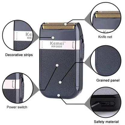 Kemei KM-2628 KM-678 KM-2024 USB Rechargeable Hair Clipper Professional Cordless Men Hair Trimmer Men's Hair Cutting Machine Beauty Trend Shop