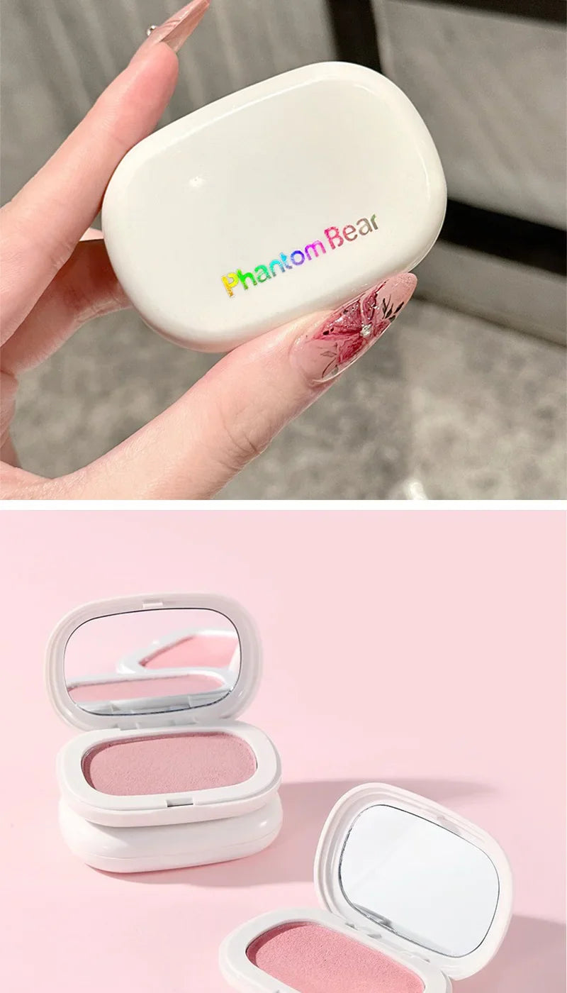 Phantom Bear Single-Color Blush Cream — Mochi Texture, Powder-Free Formula, Low-Saturation, Long-Lasting Natural Matte Finish Beauty Trend Shop