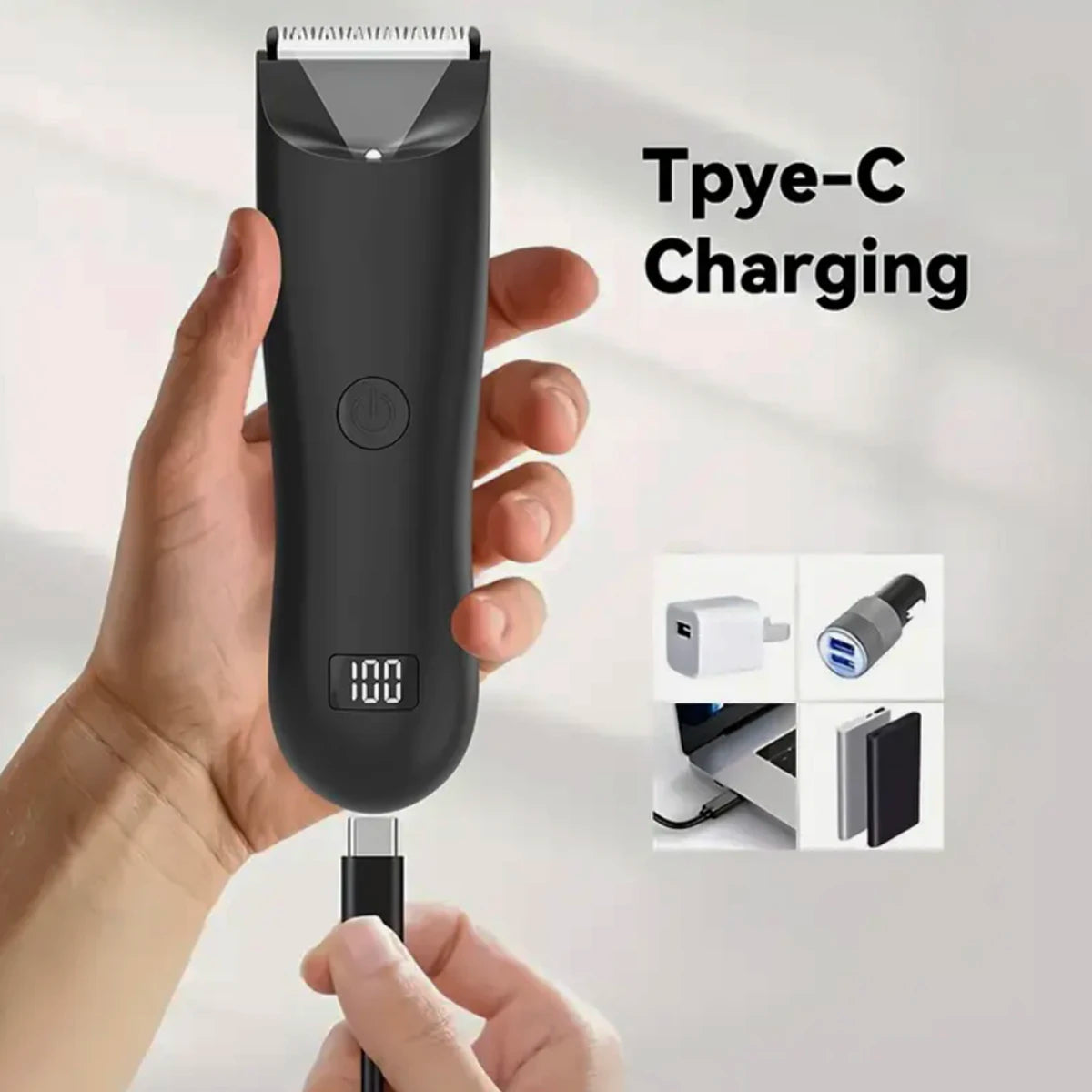 2026 Men's Body Trimmer, Electric Razor, Pubic and Underarm Hair Private Hair Trimmer, Ceramic Blade Men's Grooming Kit Beauty World Shop