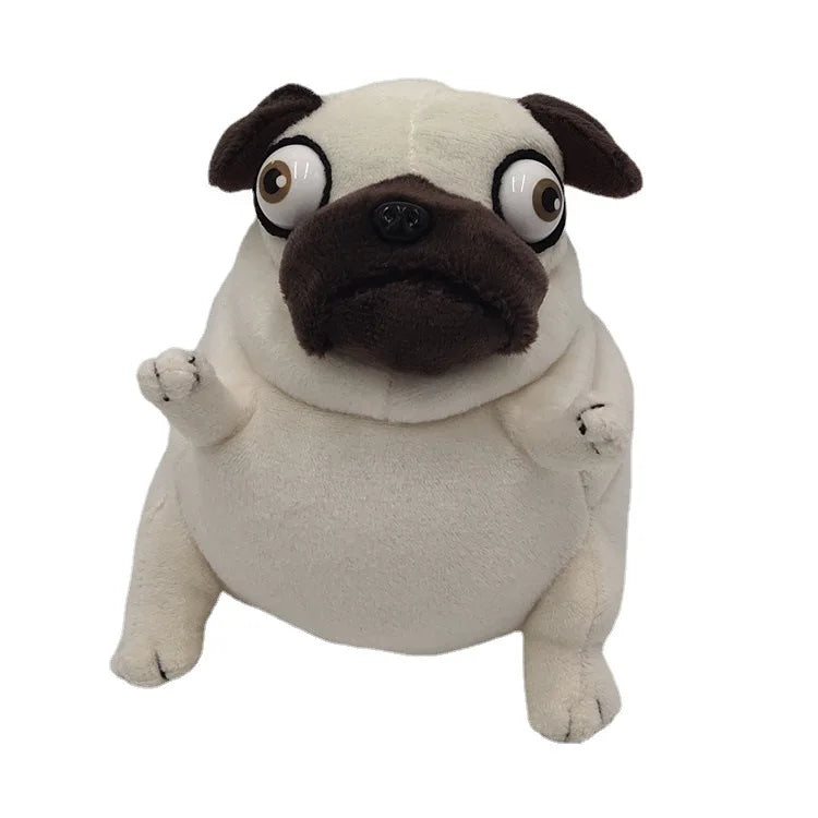 kawaii Plush Toys 15cm dog the Elf Fat Pug Sitting Pug Dogs Toy Stuffed Dolls for Kids Children Birthday Gift Dolls Beauty World Shop