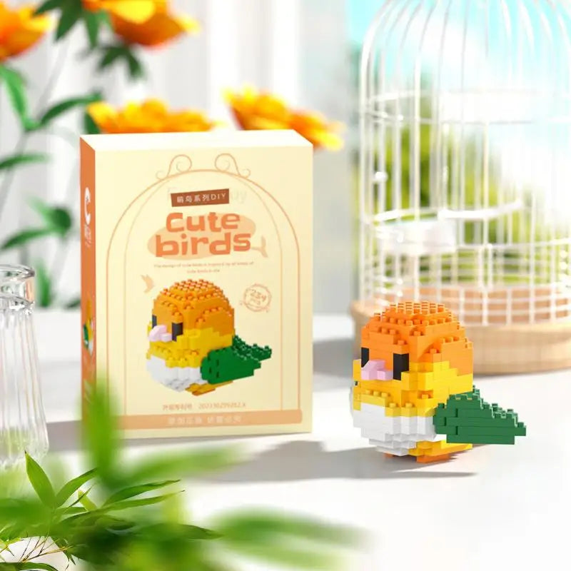 Kawaii Cute Bird Small Building Blocks Set Creative Educational Building Toys For Boys Girls Toys Suitable For Decorate Beauty World Shop