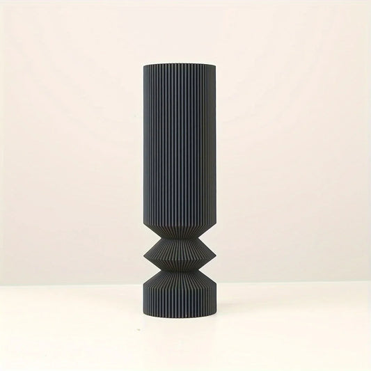 1 Nordic black plastic vase for home decoration - simple and elegant design for living room and dining room decoration Home Accessories Store