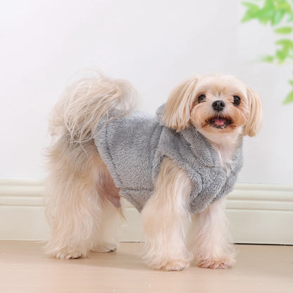 Soft Fleece Pet Dog Clothes Cute Hoodie Coat For Small Medium Dogs Cats Autumn Winter Puppy Hooded Jacket Sweater Pug Apparel Beauty World Shop