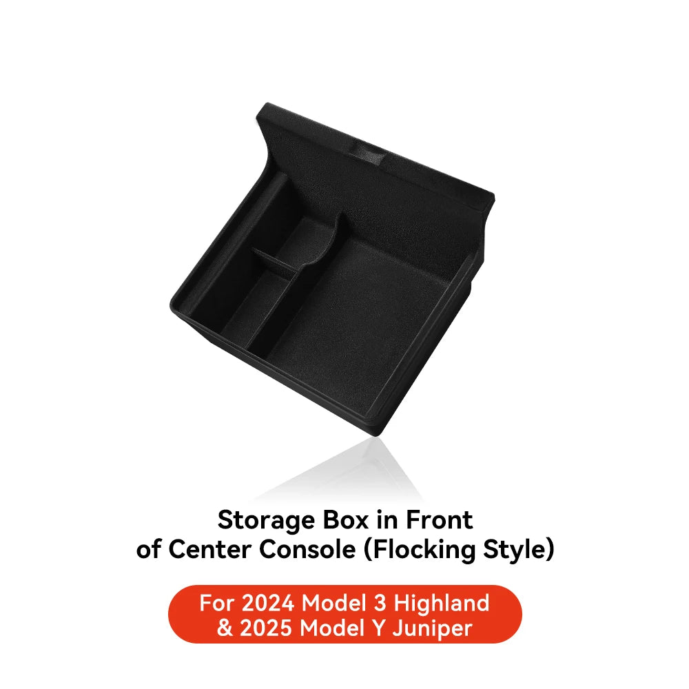YZ For Tesla Model 3 Highland 2024 Model Y juniper 2025 Storage Box Center Armrest Hidden Box Cup Holder Organizer Accessories Beauty World Shop