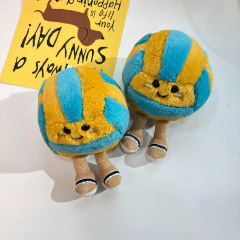 Soft Plush Cartoon Volleyball Toy, Fun Sports-Themed Keychain and Bag Decor Beauty World Shop