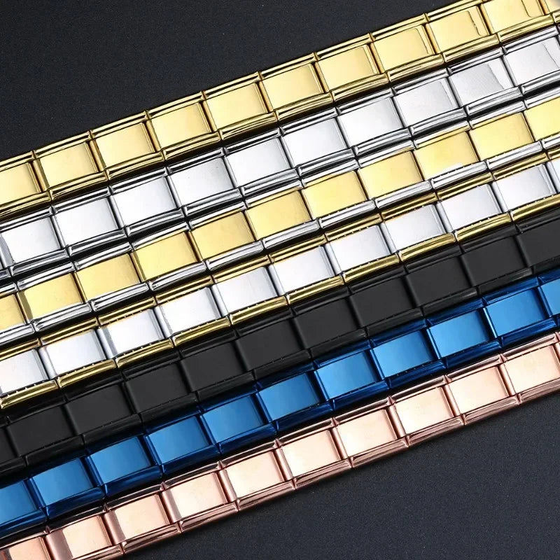 2024 New Popular Fashion Italian Module Charm Links Fit 9mm Bracelet Stainless Steel Links Jewelry Making Beauty World Shop