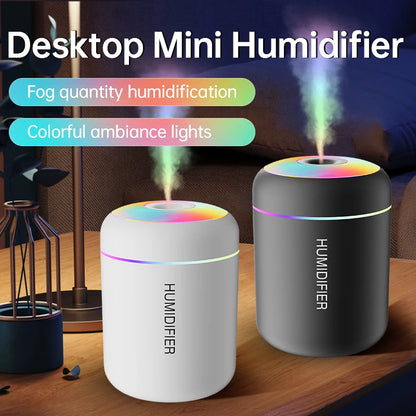 180ML Mini Air Humidifier USB Electric Aroma Diffuser Essential Oil Purifier Aromatherapy Mist Maker Lights For Car Home Bedroom Beauty World Shop