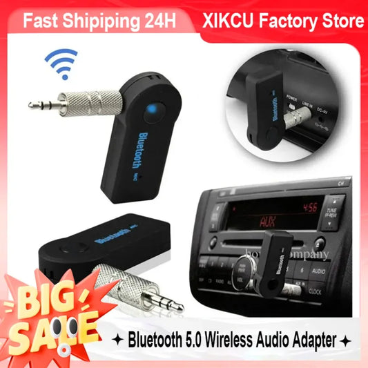 XIKCU Bluetooth Audio Receiver Stereo 3.5mm Jack AUX Bluetooth Adapter MP3 Car Transmitter Wireless Speaker Headphone Adapter Beauty World Shop