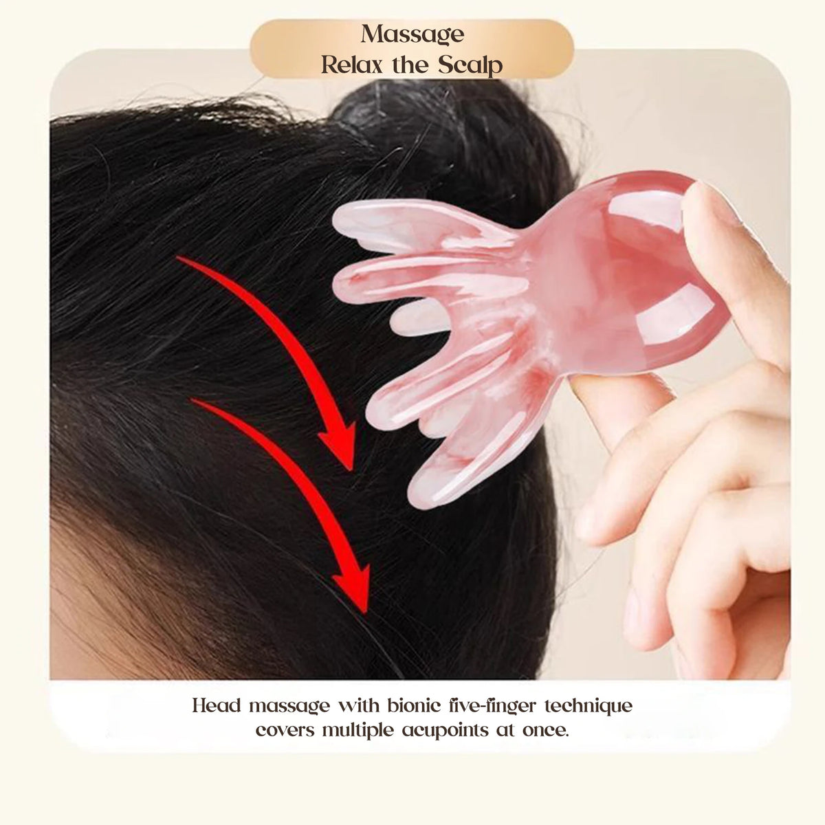 Octopus Head Massager Comb Head Meridian Manual Acupressure Tool Portable SPA Gua Sha Massage Comb Beauty World Shop