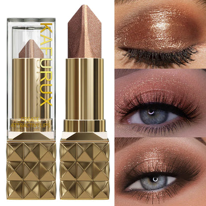 Two color Eye Shadow Stick Velvet Shimmer Eye Makeup Durable Waterproof Eyeshadow &Lipstick Glitter Contour,Highlight for Women Beauty Trend Shop