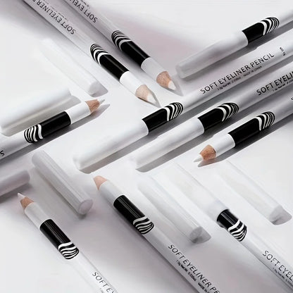 Wooden Rod White Inner Eyeliner Pen Eyelid Under Crease Pen Matte White Pen Beauty Eyeliner Easy Coloring Beauty Trend Shop